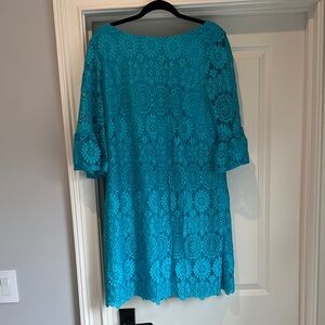 Turquoise Lace Dress